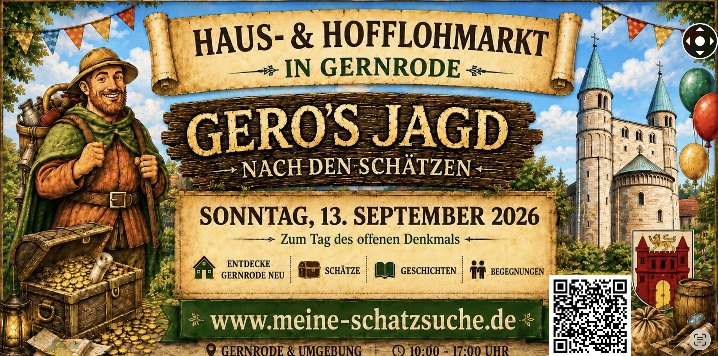 Banner von Gero s' suche nach den Schätzen
