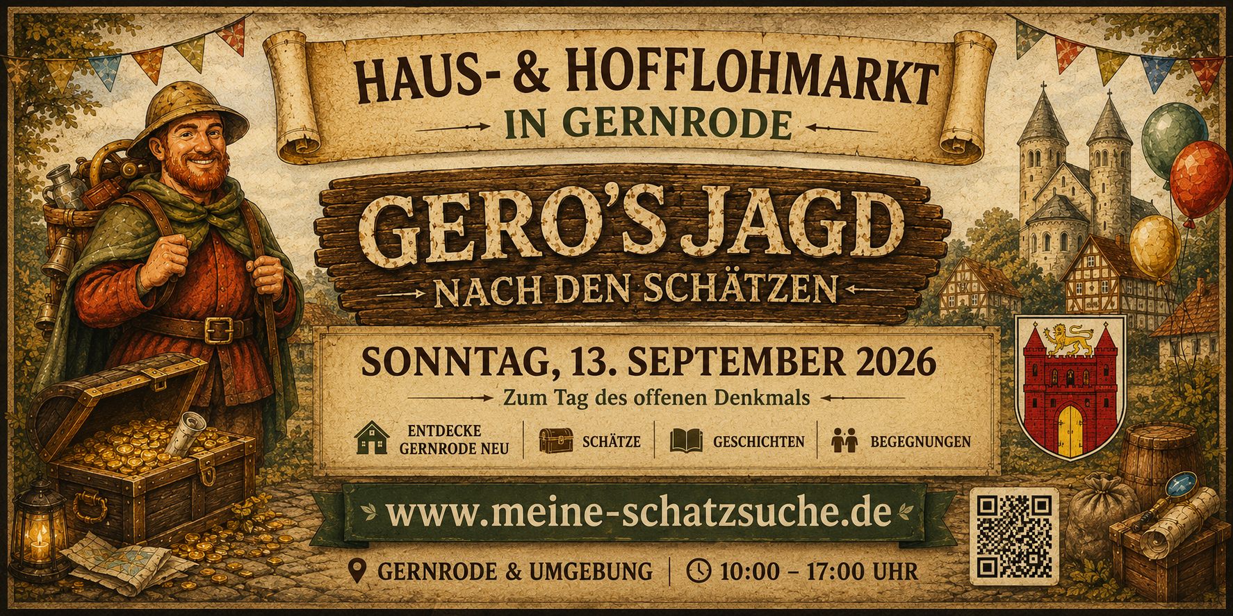 Banner von Gero s' suche nach den Schätzen